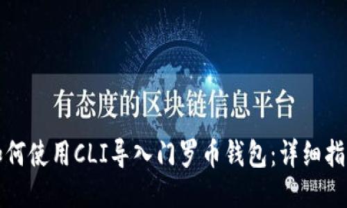 如何使用CLI導(dǎo)入門羅幣錢包：詳細(xì)指南